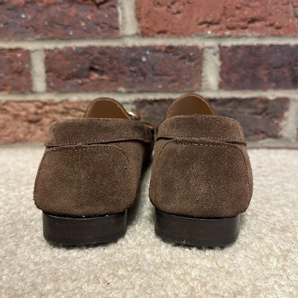 Women’s SZ 39 Shipton & Heneage brown suede/leather loafer - Picture 4 of 7